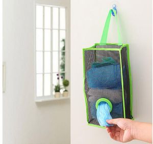 Sacos de compras que penduram o saco de armazenamento do lixo da cozinha do respirável Bolsa de plástico da proteção ambiental