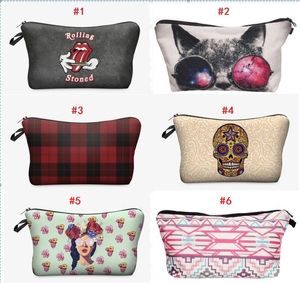 3D Printing Women Make Up Bag Cosmetics Bags Organizer Purse Necessaire Makeup Bag for Travel Ladies Pouch Women Cosmetic Bag