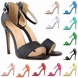 موضة جديدة Sapatos Femininos النسائية السيدات بنات الحزب تو الزفاف أحذية الكعوب العالية الصنادل زائد