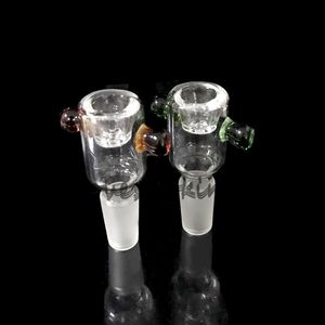 Berauschende Glasköpfe 10 mm, 14,4 mm, 18,8 mm für Glaswasserpfeifen und Bongs mit Schneeflockenfilterköpfen und Rauchzubehör mit Kugelgriff