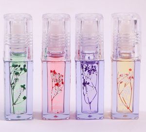 Heng Fang Flower Roll-on Clear Lip Oil Balm Fuktgivande Återfuktande Läppar Behandling Fuktighetskräm Transparent Flytande Gloss Makeup