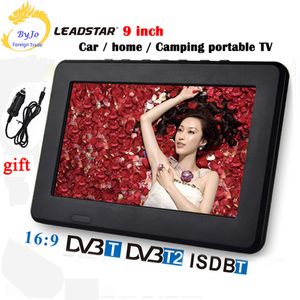 Leadstar D9 LED TV Portable Digital TV-spelare 9 tum DVBT2 DVBT-analog Alla i ett mini-TV LED-bildskärm Support-program LED-bil