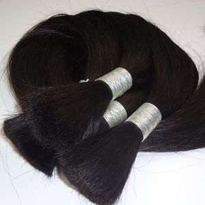 capelli lisci peruviani non trattati 100g massa di capelli intrecciati umani brasiliani 1 fasci senza trama capelli intrecciati umani da 10-26 pollici