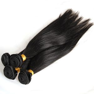 4 pacotes em linha reta Remy cabelo brasileiro Bundles 100% cabelo humano tecelagem cabelo 400n cynosure