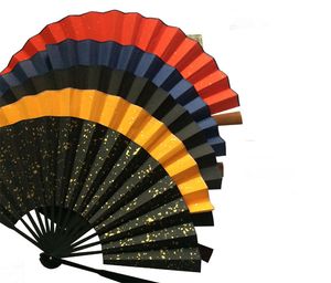 10" Large Blank Chinese Rice Paper Hand Fan Adult Calligraphy DIY Fine Art Hand Painting Programs Folding Bamboo Fans Crafts Gift