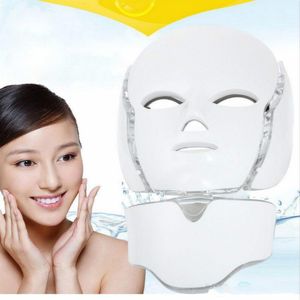 New Photon LED Infrared Facial Neck Mask Skin Microcurrent Massager Beauty Therapy Home Use