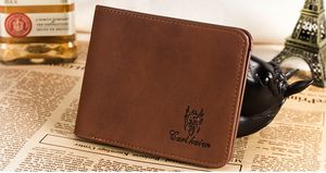European and American Fashion Business High Quality Men's Short - Style Money - Style Wallet With a Soft Wet Leather