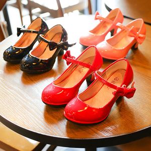 Wholesale toddler dress shoes girl for sale - Group buy Summer Fashion Children Dress Shoes PU leather Girls princess Wedding Shoes Toddler Korean high heeled shoes baby Infant Kids Footwear A351