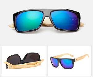 Glasses de sol vintage MENS DE BAMBOO Designer de óculos de sol Wood Women Women High Uv400 Proteção Multi Cor de qualidade de óculos de sol