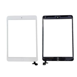 Touchscreen-Glasscheibe mit Digitalisierer mit IC-Anschlussschaltflächen für iPad Mini 2 schwarz und weiß
