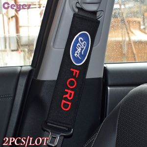 Auto Veiligheidsgordel Cover Shoulder Pads voor Ford Focus 2 3 FIESTA KUGA MONDEO ECOSPORT MK2 SEAT Riem Cover Auto Styling 2pcs / lot