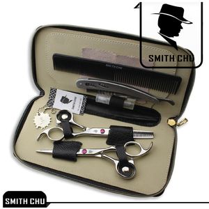 6.0Inch Smith Chu Professional Hair Cutting & Thinning Scissors JP440C Barber Shears 62HRC Hairdressing Set with Hairdressing Bag, LZS0003