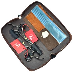 5.5 Zinch Meisha 2017 Neue Ankunft Edelstahl Haarschneidschere Dünnschere Hohe Qualität Tijeras Black Barber Scissor Heiß, HA0094