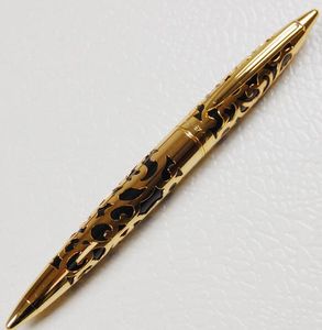 Wholesale CHINESE PROMOTIONAL COLLECTION FOUNTAIN PEN BRASS HOLE-OUT INK PEN LUXURY F NIB
