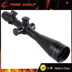 Wholesale red green reticle scopes for sale - Group buy FIRE WOLF M1 X50 Tactical Optics Riflescope Red Green Dot Reticle Fiber Sight Rifle Scope mm Tube