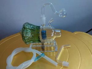 Vegetable Belt Hookah Glass Bongs Accessories   , Colorful Pipe Smoking Curved Glass Pipes Oil Burner Pipes Water Pipes Dab Rig Glass Bongs