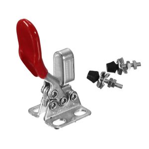 Wholesale toggle covers for sale - Group buy 1Pc Lbs Antislip Red Plastic Covered Handle Horizontal Toggle Clamp GH A B00080 BARD