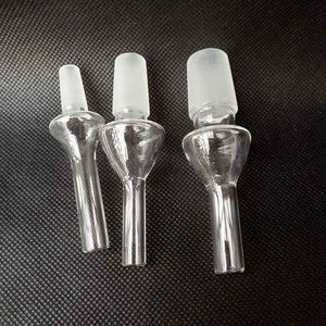 Dropptips glas banger rökverktyg tillbehör rör naglar munstycke 10mm 14mm 18mm hane för vattenpipor bongs bubbler oljerigg