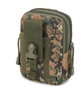 Taktisk militär hip plånbok ficka män utomhus sport casual midja bälte telefon fall hölster armé camo kamouflage väska