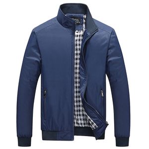 Wholesale- 2016 brand clothing new long sleeve zip men's jackets slim fashion jacket tops casual coat outerwear&outercoat Jacket 5XL JKQ53E