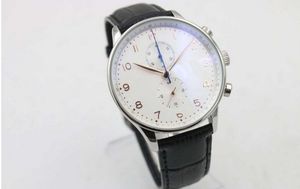 ＃1熱い販売割引高級ホワイトダイヤル限定腕時計メンズゴールデンステンレスポインター腕時計ステンレスメンズウォッチ