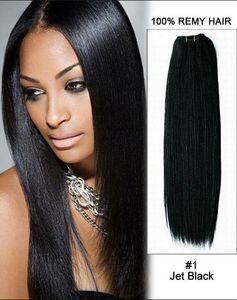 Elbess najwyższej jakości # 1 # 1b # 2 # 4 # 6 # 8 Pure Indian Human Hair Weft 100g / szt 2 pakiety Dwuosobowe rozszerzenia ludzkich włosów