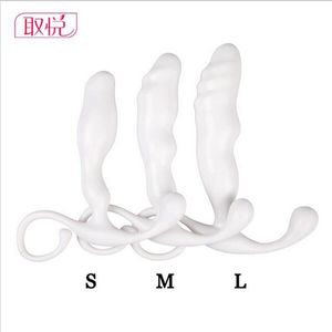 G Point Estimular Masculino Massageador de Próstata Sexo Anal Brinquedos Para Mulheres Dos Homens de Silicone Anus contas Butt Plug Masturbador Produto Do Sexo 17407