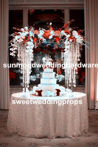 Luxury Wedding Pillars Column Wedding Stage Walkway Stand Crystal Aisle Pillar för bröllop Planner Inredning