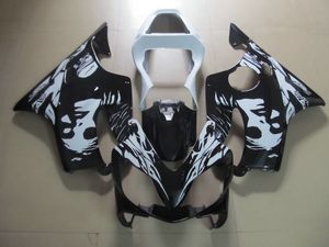 Injection molded plastic fairing kit for Honda CBR600 F4I 01 02 03 white black fairings set CBR600F4I 2001-2003 OT11