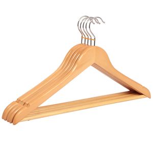 Coat Hangers Kläder Kläder Klä Tröja Byxor Non Slip Wood Häng Hem Verktyg