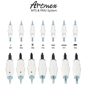 20 PCS PMU agulhas de substituição de máquina de maquiagem semi permanente Cartucho agulha de tatuagem se encaixa para caneta derma Artmex V8 V9 V6 V3 V11