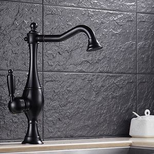 Popular Faucet ! Discount Kitchen Faucets With Gourd Shape Long Spout /Blacken kitchen faucet HS306