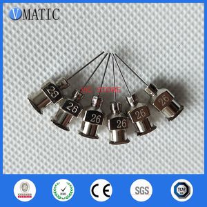 Vmatic Elektronik Komponent 1/2 inç 26g Tüm Metal İpuçları Künt Paslanmaz Çelik 12 adet Tutkal Dağıtım İğneler Şırınga İğne İpuçları