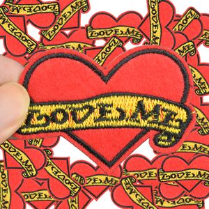 DIY Ame-me manches para roupa de ferro bordado patch applique ferro em patches costurando acessórios distintivos adesivos em roupas