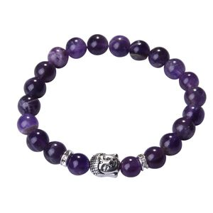 Boletas de Buda de 8 mm pulseiras pulseiras naturais charme de pedra para mulheres e homens jóias 2017 bracciali lava pulseiras 6280