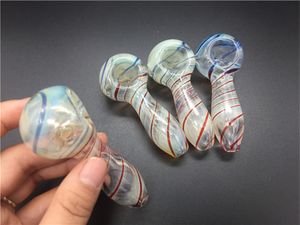 Hochwertige 10 teile/los Glas Rauchen tabak Rohre 2,75 zoll Länge Hand Rohr glas löffel Für Rauchen Mini Glas Rohr