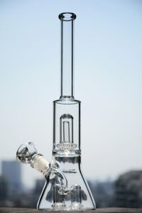 Heady Recycler hookahs Dab Rigs Bubbler Glass Bong Bongs de tubo reto com 3 filtros UFO Perc exclusivos Bongs de cúpula grossa Percolator Beaker Bongs