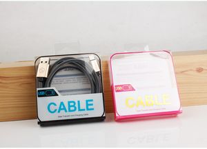 Paquet de boîte d'emballage de vente au détail en plastique PVC Blister de mode en gros pour iphone USB boîte de câble micro usb boîte de chargeur usb