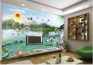 Custom any size mural 3d wallpaper 3d wall papers for tv backdrop