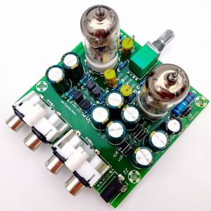 Freeshipping 6J1 Tube Pre Amp Amplifier Board Valve Buffer PreAmp Amplifiers DIY Kits Tube Preamplifier Board Gall Buffers Amplifier DIY KIT