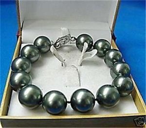 Skön! 20mm Round Lavendel Shell Pearls Armband E839