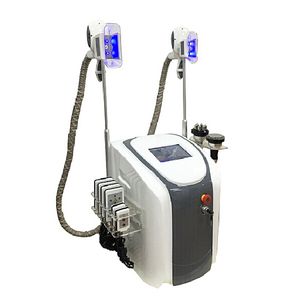 4 in 1 Cryolipolysis Cryo Shape LipolaserキャビテーションRF真空ボディスリミング機械2つのクライオハンドル同時に動作