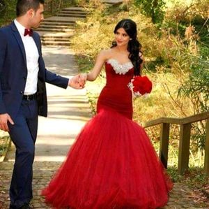 Новое поступление Красное красочное русалка свадебные платья с цветом для нетрадиционных свадебных тюль из бисера возлюбленные без белых свадебных платьев
