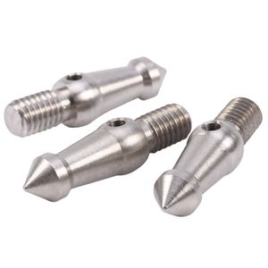 Freeshipping 30Pcs/Set M8 Silver Color Bullet Studs Cone Spikes Floor Stands Component Replacement Part for Tripod Screw Mounting Stud