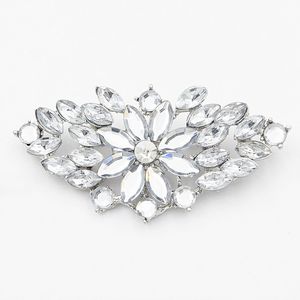 Vendita calda di alta qualità Fiore di pietra acrilico Donne Gioielli da sposa Spilla Pins Bouquet da sposa Fiore Braccialetti all'ingrosso Lady Wear Hijab Pin