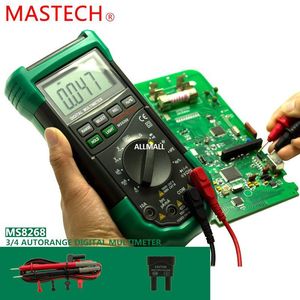 Freeshipping Auto Range Digital Multimeter Full Protection AC / DC Ammeter Voltmeter OHM Frekvens Elektrisk tester