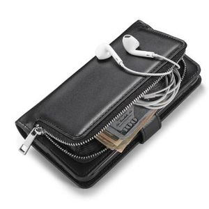 Multifunktion Handband Retro plånboksäck kort PU -läderfodral för iPhone 8 13 14 15 XS Pro Max XR Plus Samsung S9 S10 S23 S24 Plus