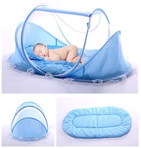 Baby Portable Mosquito Net Summer Baby Crib Folding Mosquito Netting accessories Infant Bed Crib Net Pillow Mat Children nets SM 001