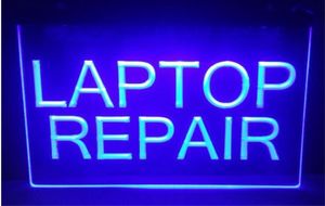 Laptop reparera datornotbok ￶lbar 3D -skyltar Culb Pub Led Neon Light Sign Home Decor Crafts