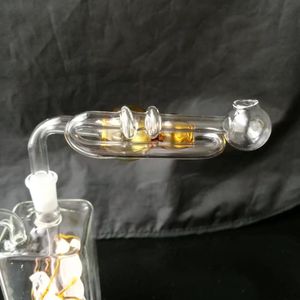 Vitral, cachimbo de vidro para cachimbo de água em placa de estanho Gongos de vidro - plataformas de petróleo bongos de vidro cachimbo de vidro para cachimbo de água